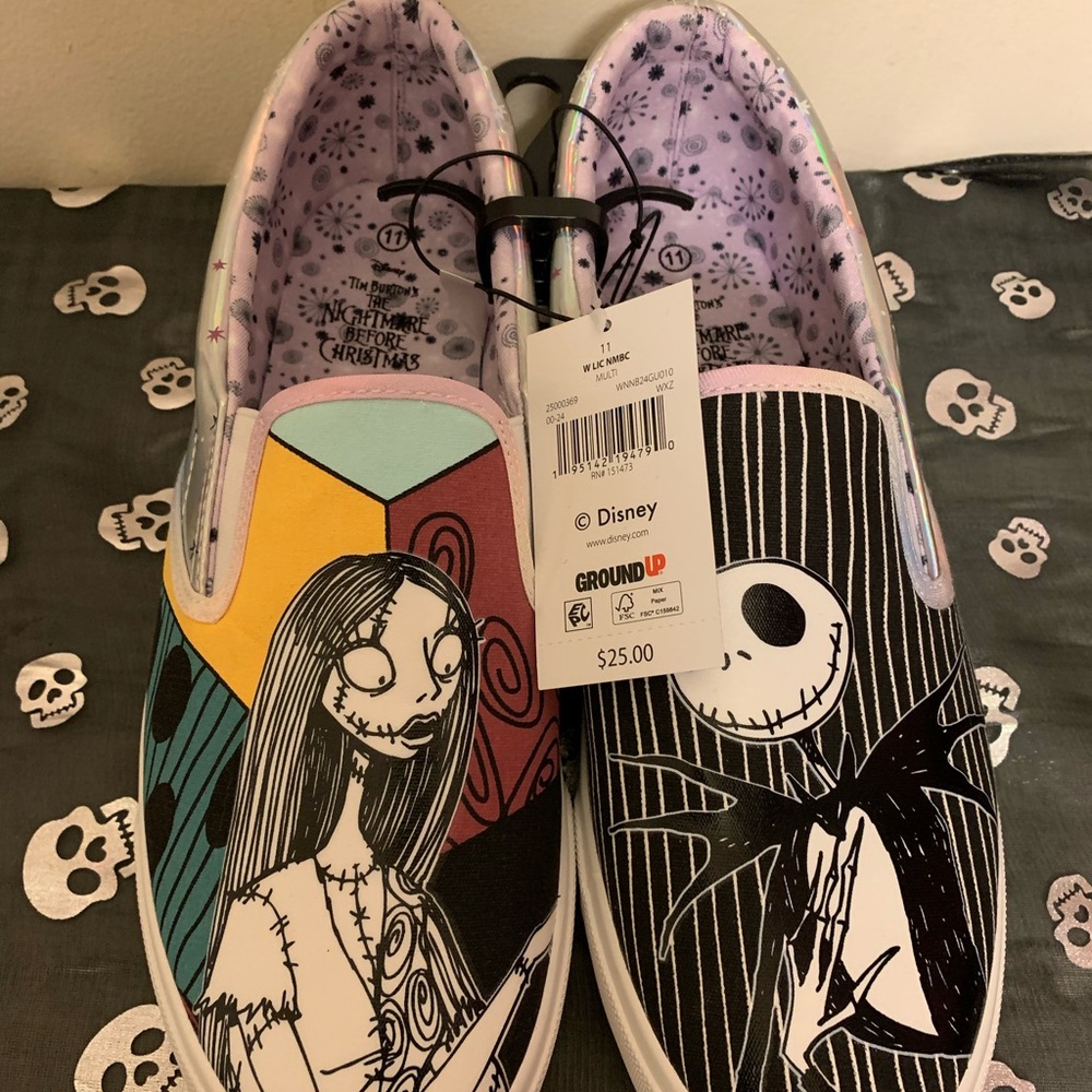 Disney Nightmare Before Christmas Slip-On Shoes